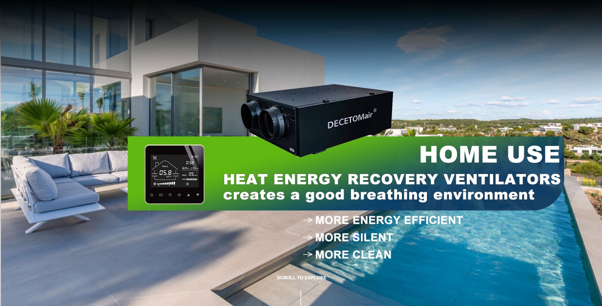DECETOMair fresh air ventilation