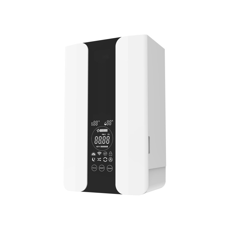 Intelligent wall-mounted fresh air purification ventilator product view