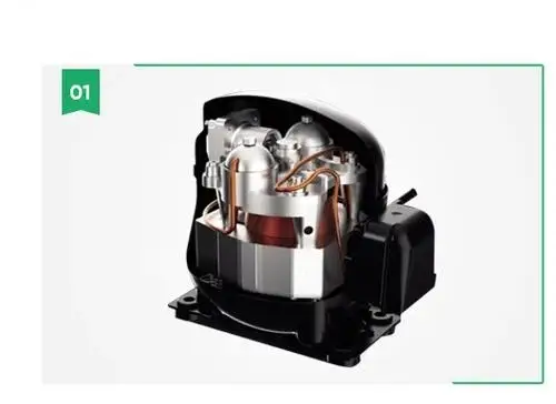 AQCS fresh air dehumidifier — Compressor assembly with an integrated silencing chamber.