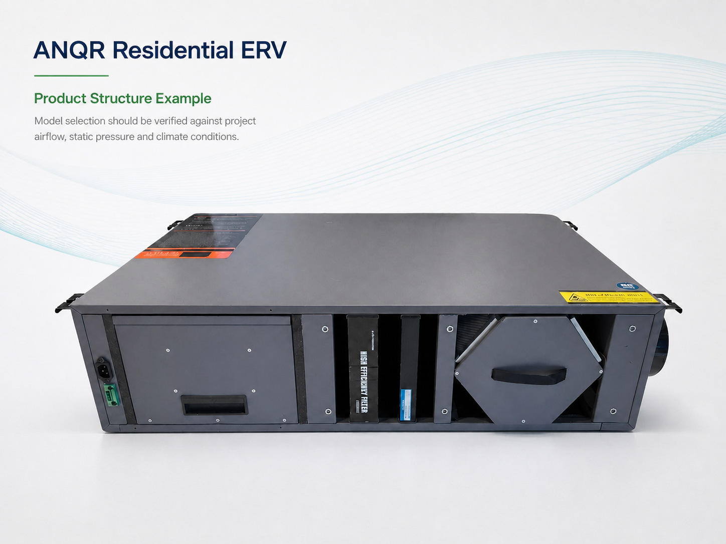 ANQR residential ERV product structure example