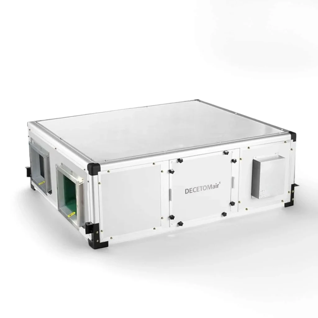 Ddcecertified 4000cm/h Hrv Pm2.5 Filtration Three-speed Switch Enthalpy Recuperator Energy Recovery Outdoor Hotel Park